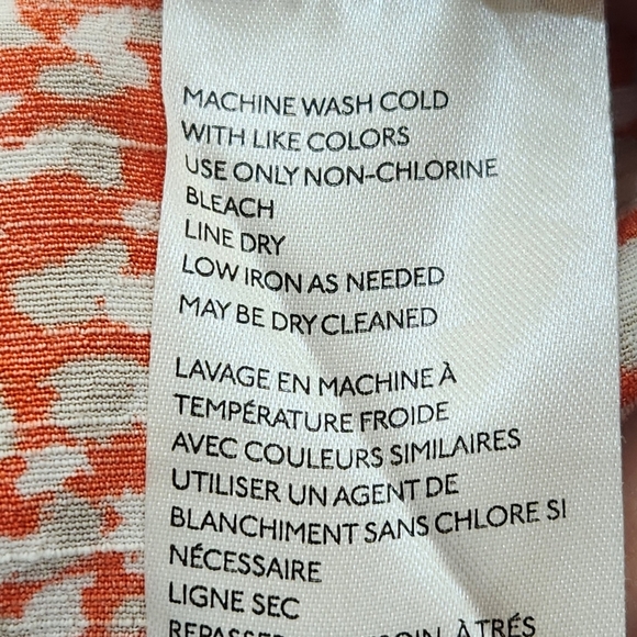 FREE PEOPLE French Quarter Wrap Mini Dress, Orange/Tan/White Print, Women's XS - Picture 11 of 13